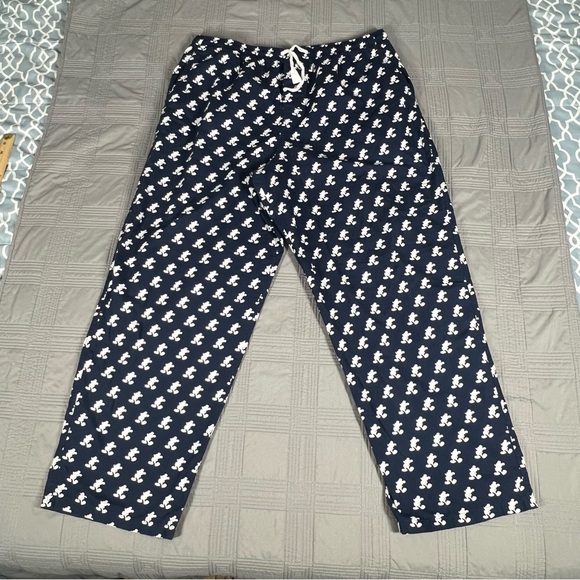 Disney Parks Mens Mickey Mouse Navy Drawstring Pajama Pants Lounge Pants Size XL - Picture 12 of 12